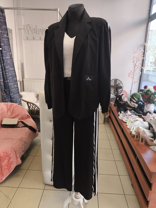 La mu piękny sportowy garntur czarny bawełna s m