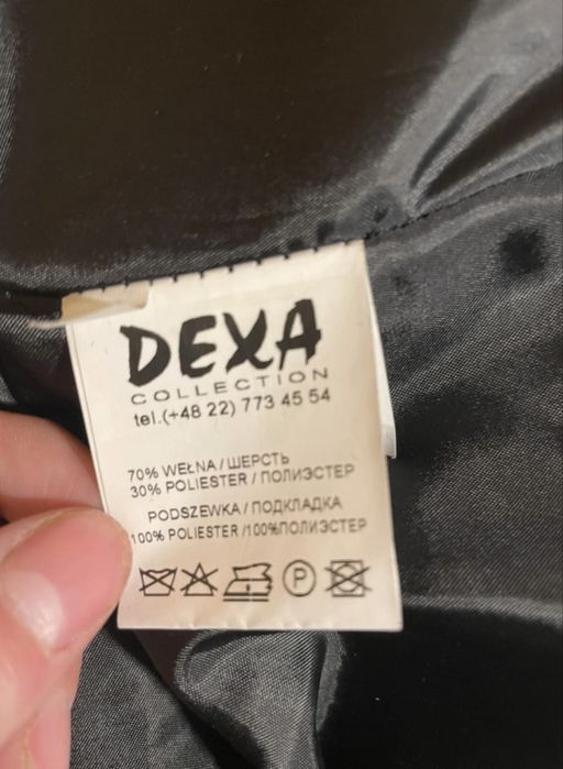 Płaszcz 70% wełna XL