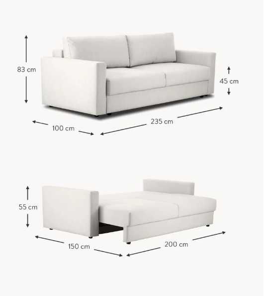 Sofa rozkładana Tasha
firmy Westwing Collection