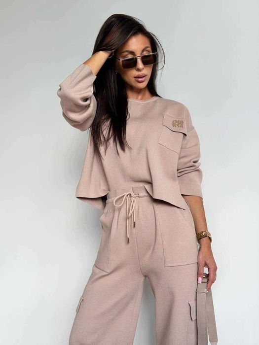 O la voga dres komplet olavoga milky beżowy XS S M