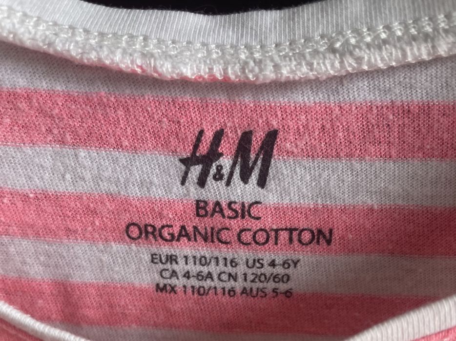 Sukienka dziewczęca letnia H&M 110-116 cm, 4-6 lat