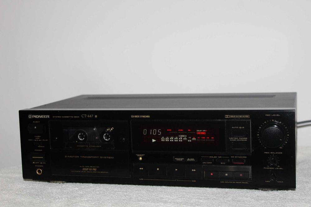 PIONEER CT-447 Magnetofon deck stereo hi-fi Made in Japan Wysyłka