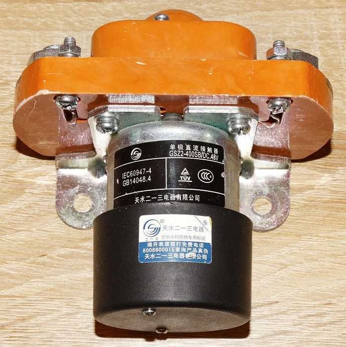 Stycznik jednobiegunowy prądu stałego GSZ2-400SB/DC.48V 400 A / 48 VDC