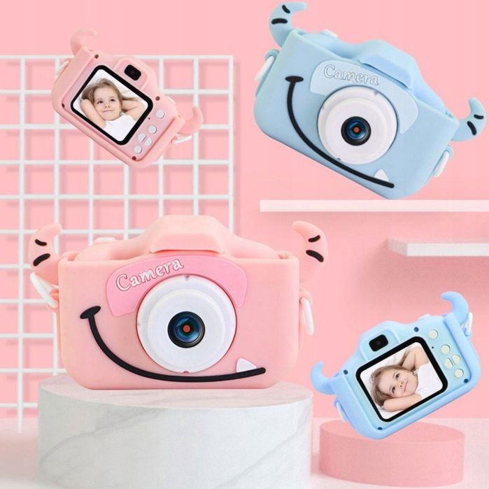 Aparat Cyfrowy Dla Dzieci Kamera Gry Zabawka + Karta 32Gb - Różowy
