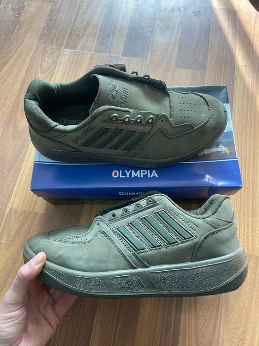 Мужские кроссовки Олимпия "московские 90" качественные, кросівки Хакі