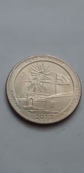 USA 25 centów 2013 - Fort McHenry "D"- real foto
