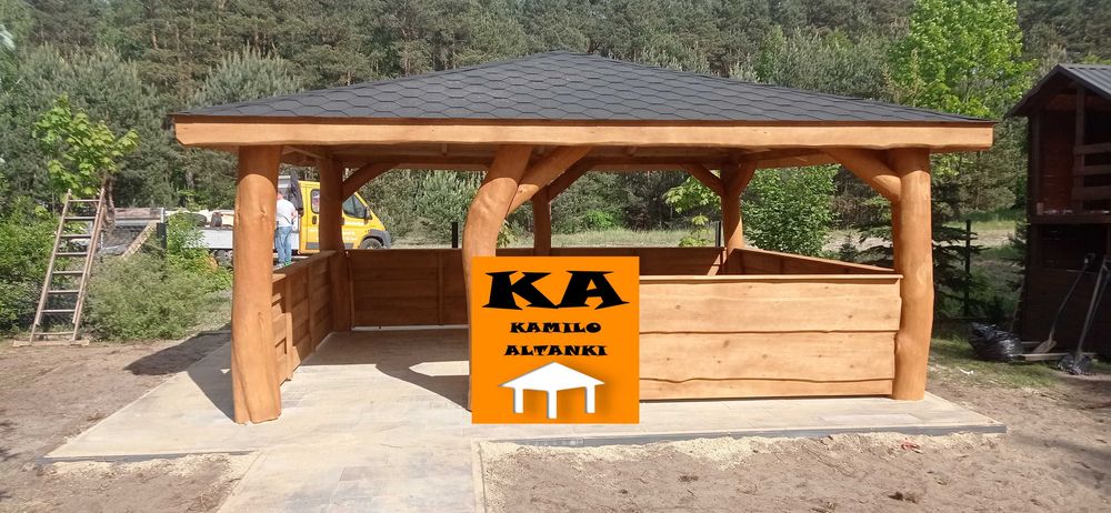 Altanka, Altana, Altanki, Altany na grubym balu ogrodowe