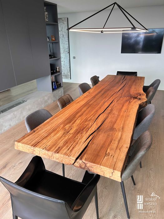 Mesa em madeira maciça para interior/exterior