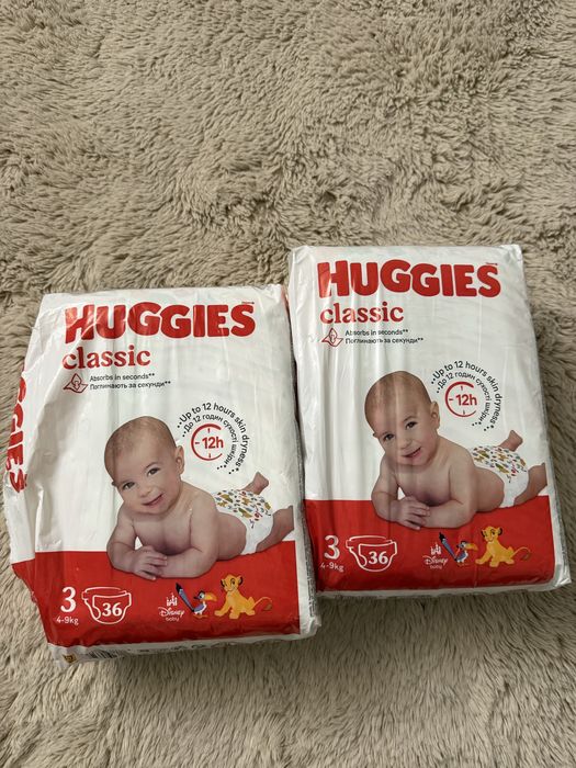 Підгузки Huggies (3) 4-9кг