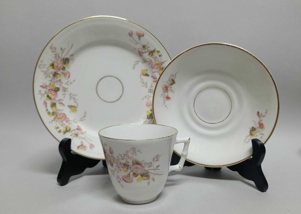 Zestaw śniadaniowy, Wałbrzych, KPM Waldenburg, XIX w.