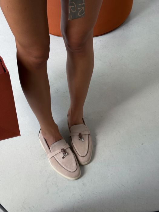 Лофери жіночі Loro Piana Beige premium