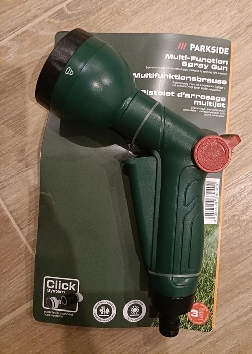 Pistola de rega Parkside Nova a estrear