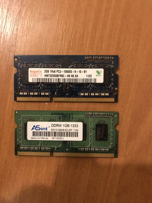 Оперативная память 1Гб ddr3