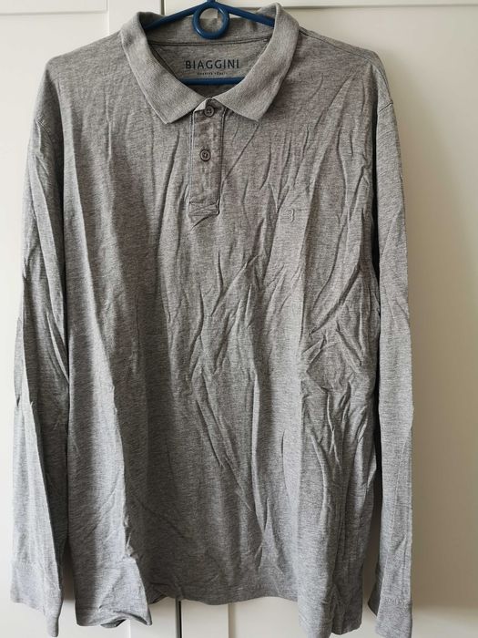 Charles Vogle Biaggini bluzka szara bawełna XXL
