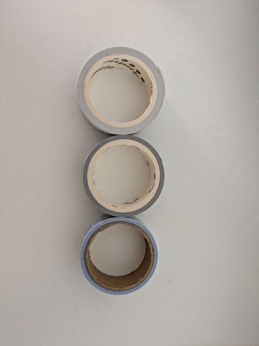 3x Fita-cola coloridas com frases - Washi Tapes