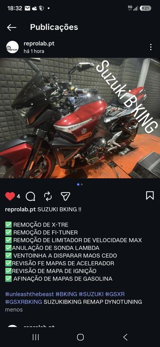 Suzuki B-king -203 CV -  material de origem acompanha a mota