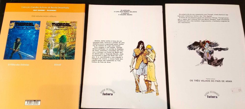 Lote 3x Livros BD Thorgal