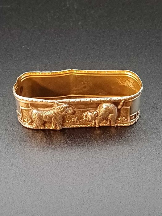 Argola de Guardanapo de Bebé Antiga em Prata