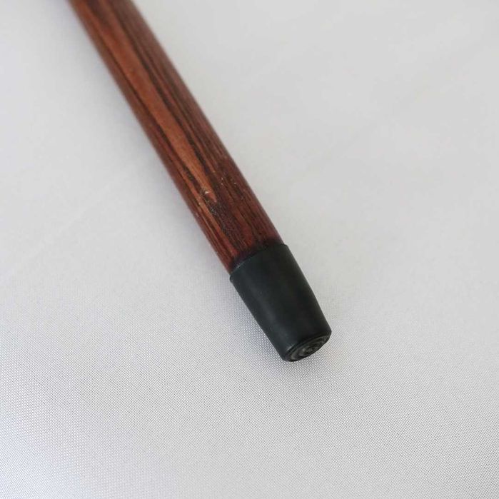 Bengala com cabeça de cão pastor esculpida