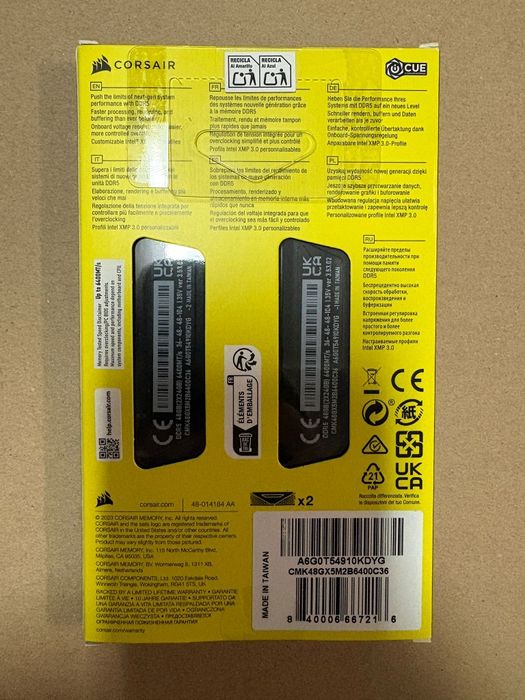 Corsair Vengeance DDR5 48GB (2x24GB) 6400MHz CL36