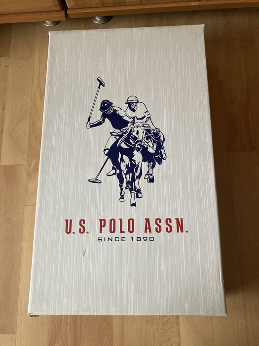 Czarne damskie kozaki na obcasie US Polo