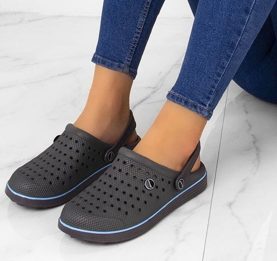 Damskie klapki kroksy lekkie ogrodowe piankowe EVA kapcie na basen 41