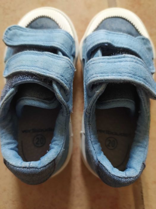 Sapatilhas em tecido para bebé menino, tamanho 20