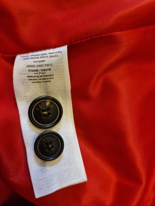 Esprit czerwony prochowiec rozmiar 44