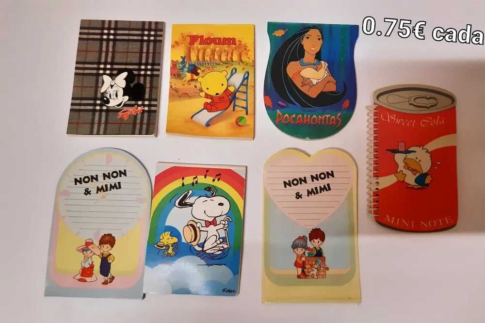 Blocos de folhas anos 80