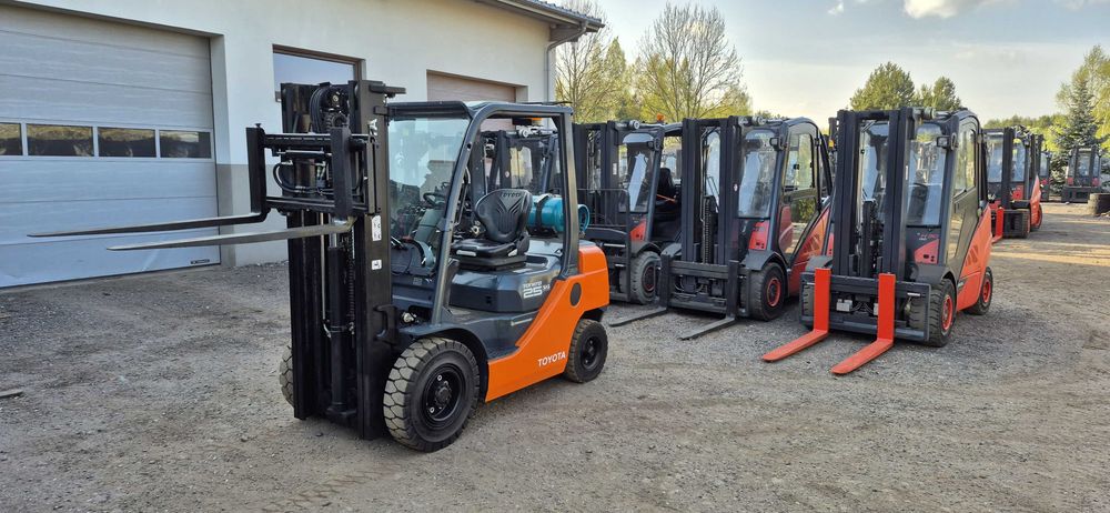 Wózek Widłowy Toyota 8FG25 - Duplex 3.20 m - Tylko 5100 mth  - 4 sekcje - Waga - Stan BDB