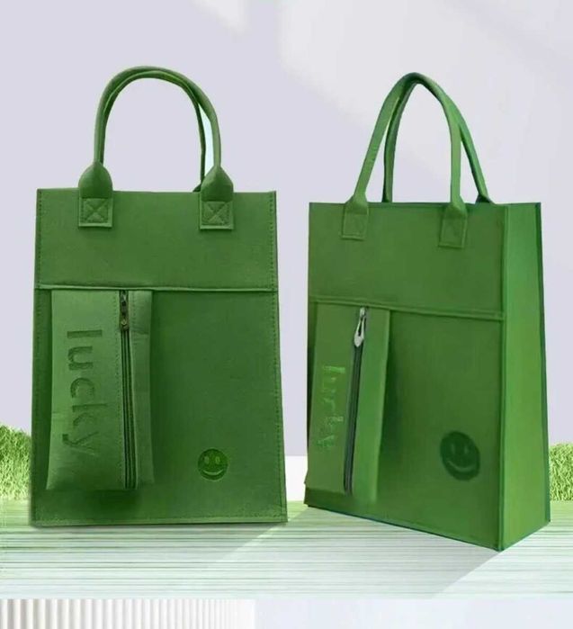 сумка з товстого фетру великої місткості Багаторазова