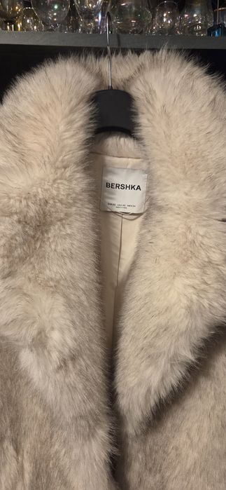 Piękne futro Bershka imitacja lisa
