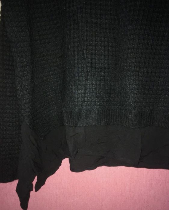 NEW YORKER sweter z falbanką Oversize Z ANGORĄ, rozm. UNIWERSALNY