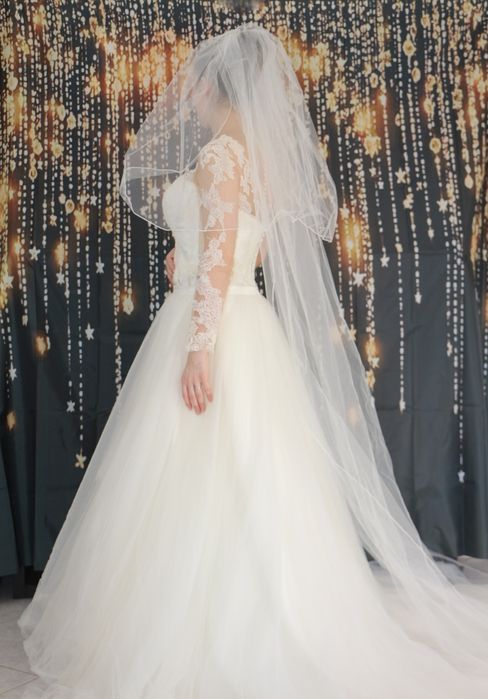 Vestido de noiva dois em um