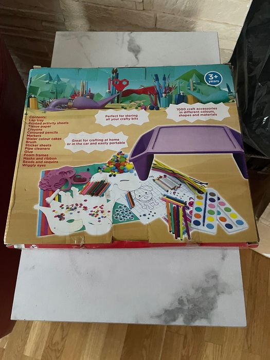 Chad Valley Craft Tray Zestaw Kreatywny Taca do Rękodzieła i akcesoria