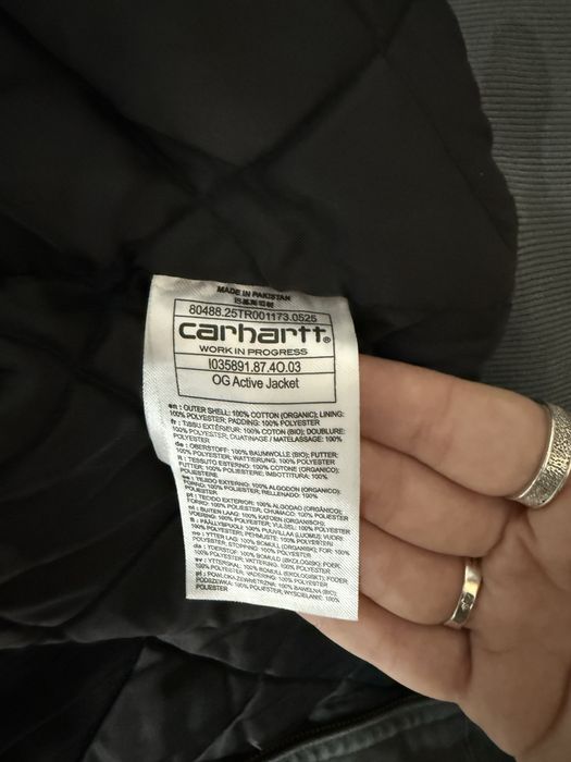 carhartt active jacket graphite stone canvas