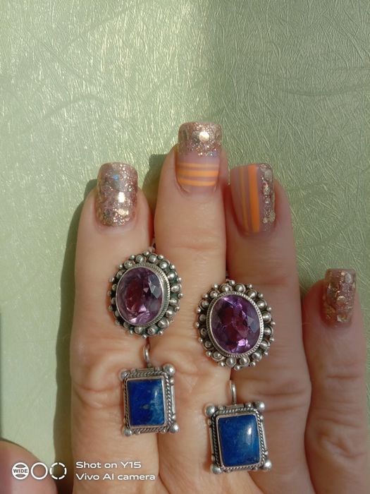 Серебряные изделия с натуральными камнями