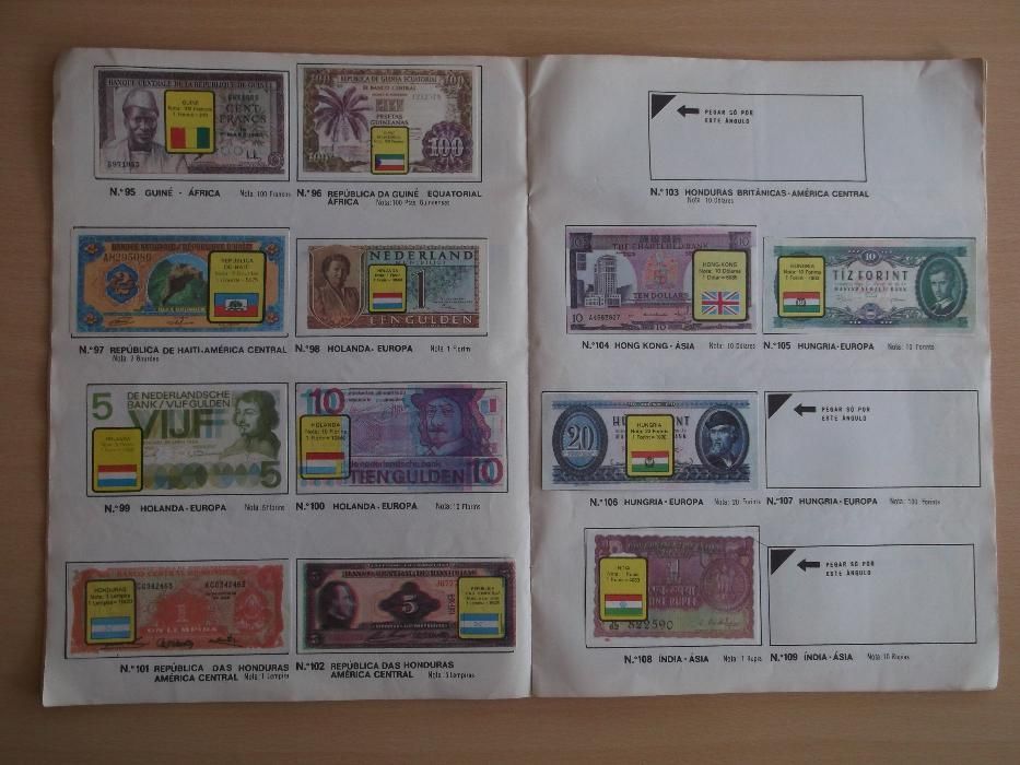 Cromos - Notas de Banco de Todo o Mundo
