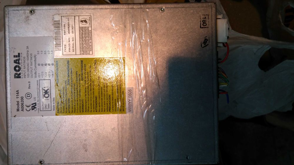 Блок живлення (питания)(12V 2.5A)(-5V 1A)(+5V 15A) +27.3 2.3A +36 1.3A