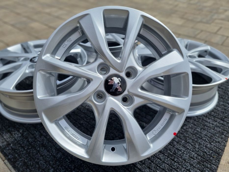 Peugeot 107 15" felgi alumniowe 4x100 alufelgi czarny połysk
