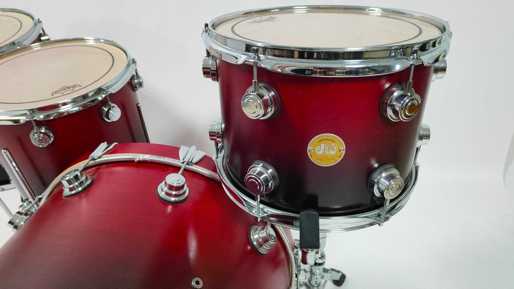 DW Collectors Satin Cherry Black Fade kolekcjonerski -22,12,14,16"