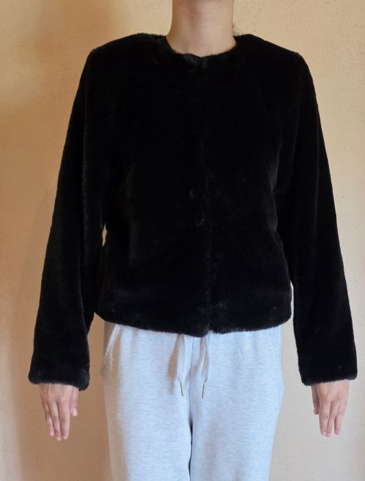 Kurtka , Futerko , H&M , Rozmiar S/M