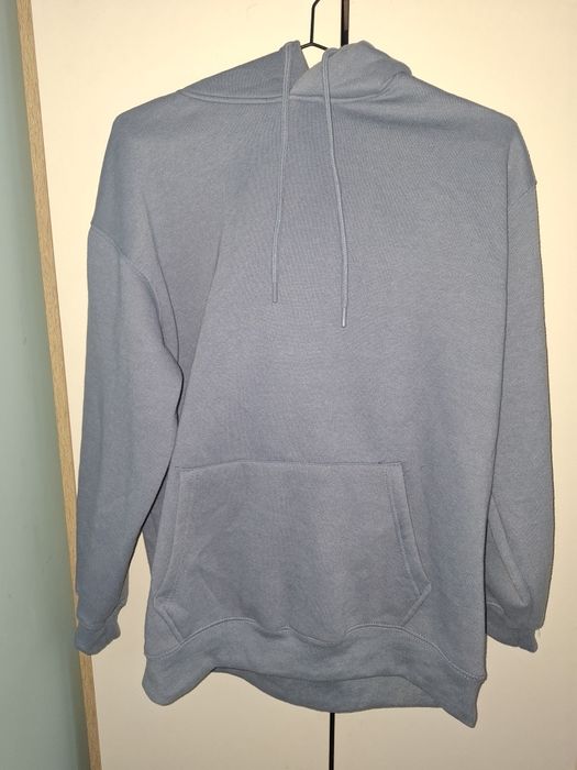 Ocieplana bluza z kapturem baby blue Sinsay r. L