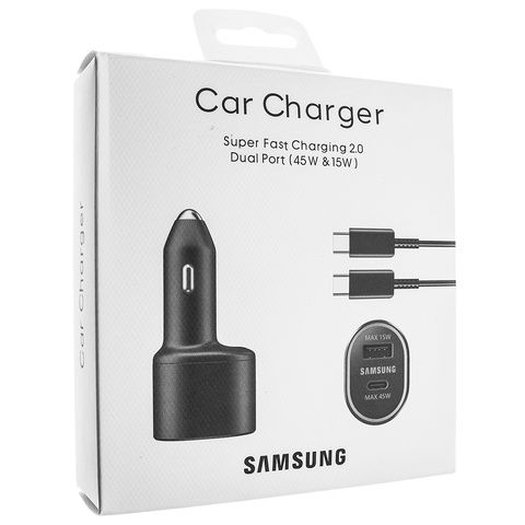 А.З.У  SAMSUNG 2в1 TYPE-C 45W / USB 15W + кабель TYPE-C - TYPE-C,