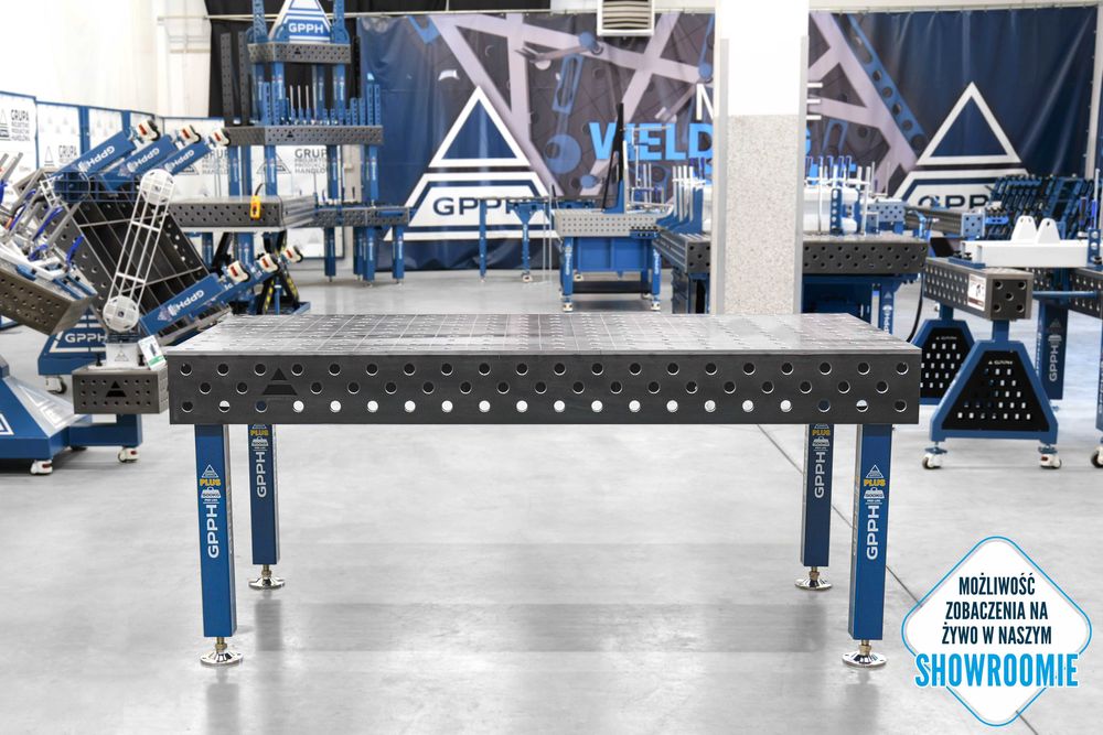 Stół Spawalniczy GPPH PLUS 2000x1000 fi28 mm 100x100 mm