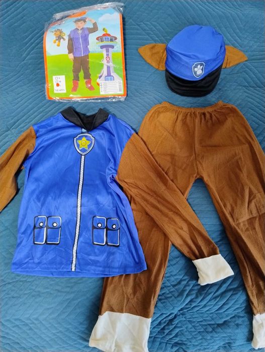 Strój karnawałowy Chase Psi Patrol rozmiar L 110-122