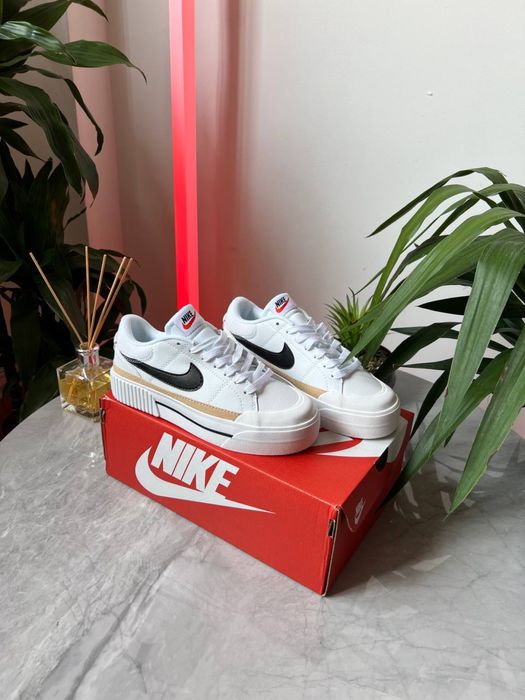 Nike Court Legacy Lift White, Найк корт легасі