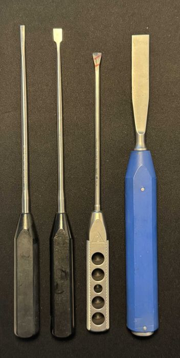 Precyzyjne dłuta chirurgiczne wysokiej jakości - 4 sztuki