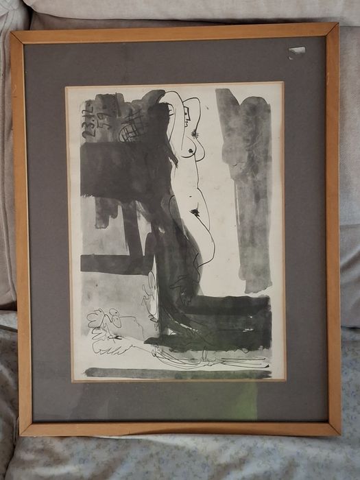 Litografia  Picasso emoldurada