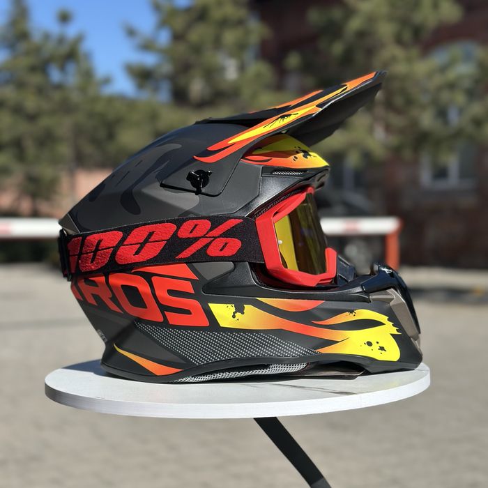 + Подарунок! Ендуро Шолом IROS / мотошолом / мотошлем кроссовый